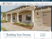 Tablet Screenshot of pillarhomes.us